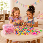 Orian Pop Beads Jewelry Kit for Girls, 520+ Colorful Snap Beads for Bracelets - Image 7