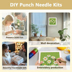 DOODLREAM Daisy Flower DIY Punch Needle Embroidery Kit - Image 4