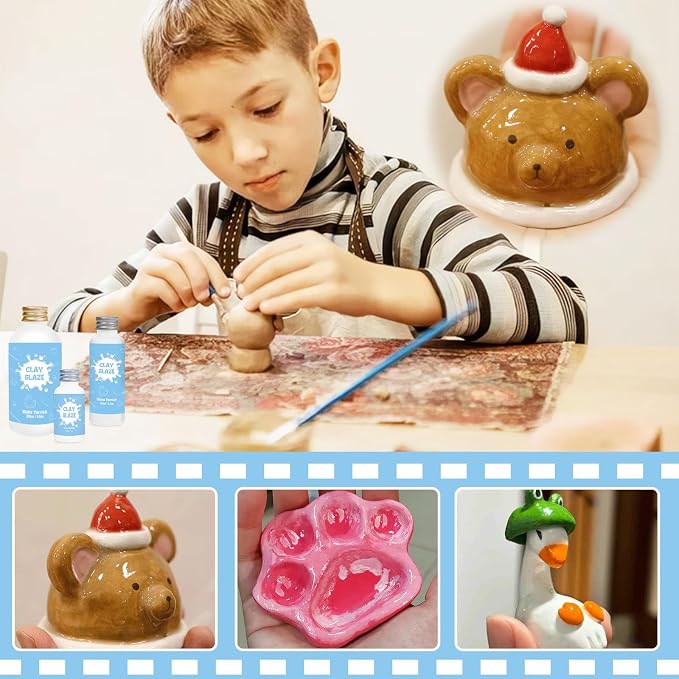 100ml Air Dry Clay Glaze, Air Dry Clay Varnish Can Not Only Used to Prevent - Image 6