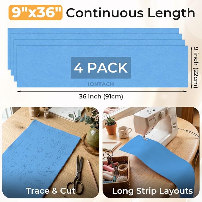 IONTACH 9" X 36" Soft Felt Sheets 1.6mm Thick | Acrylic Felt Fabric - Image 2