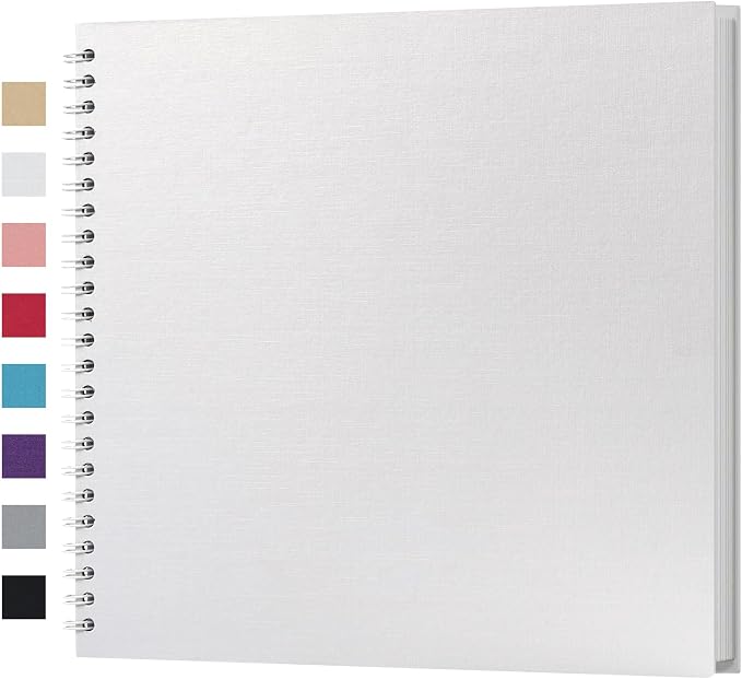 potricher 12 x 12 Inch DIY Scrapbook Album 40 Pages Hardcover Kraft Paper Scrap by potricher