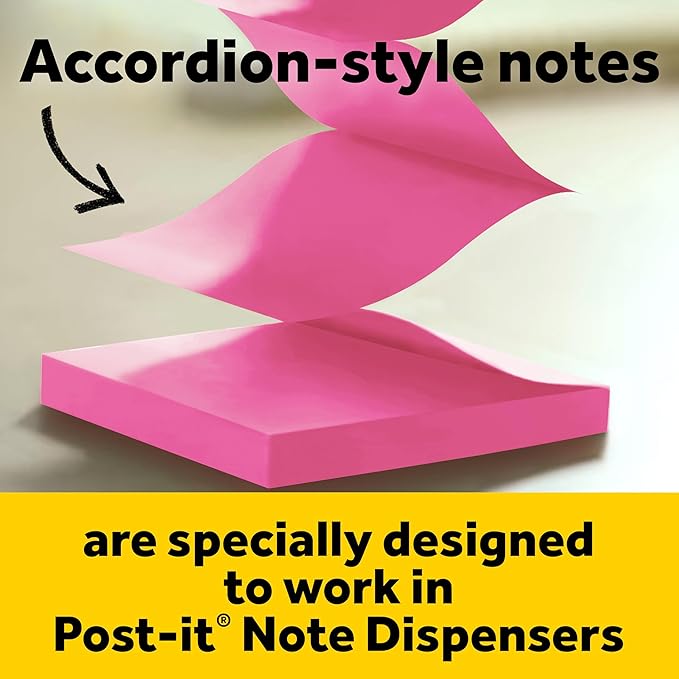 Post-it Dispenser, Sticky Note Holder, Includes 45 Pop-Up Sheets of 3 in x 3 in - Image 6
