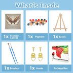 hkejoi Paint by Numbers Kit for Adults Beginner, Wing Paint by Numbers - Image 5