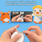 Gerute 6Pcs Crochet Kit for Beginners, Crochet Animal Kit - Image 3