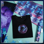 Tintnut Dark Purple Galaxy Glow in the Dark HTV Vinyl, stretch washable - Image 6