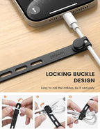 Lamicall 10Pack Reusable Cord Organizer Cable Ties - Image 2