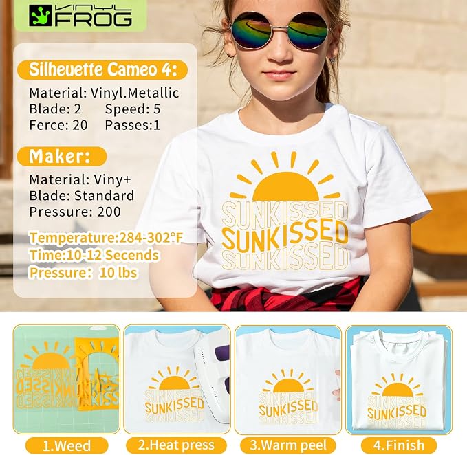VINYL FROG Yellow Heat Transfer Vinyl Roll 12" x5ft Matte HTV Vinyl | Yellow - Image 4
