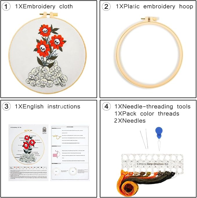 Crafmanoe Halloween Embroidery Starter Kit - Image 2