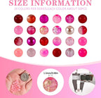 XSEINO About 1200PCS 6mm Glass Beads Bracelet Making Kit, 24 Assorted Red and - Image 2