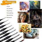 Golden Maple Detail Paint Brushes Set 10pcs Miniature Brushes - Image 3