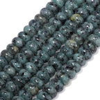 Songxi 5x8mm Natural Grey Sesame Jasper Stone Rondelle Beads, Gemstone - Image 3