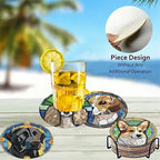 8 Pack Diamond Art Coasters, Dog Animal Diamond Painting Coasters Kits | Dog - Image 4