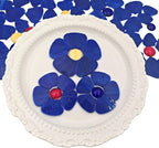Esweny 12 Flower Stained Glass Mosaic Tiles - Image 7