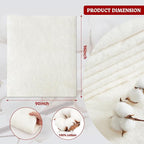 RRKTP Cotton Batting for Quilting，200 g/m² Lightweight Quilt Batting Queen - Image 2