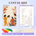 6 Pack Paint by Numbers Kit for Adults Beginner, Women Adult Paint by Number - Image 2