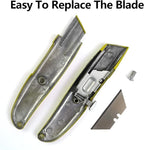 DIYSELF 2Pack Utility Knife Box Cutter Retractable Blade Heavy Duty PVC Pipe - Image 6