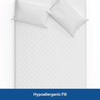 Sealy Luxury 100% Cotton Soft Top Layer, High Loft Comfort EternaLoft Fiberfill - Image 3