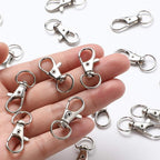 100PCS Swivel Snap Hooks with Key Rings, Lanyard Lobster Claw Clasps - Image 3