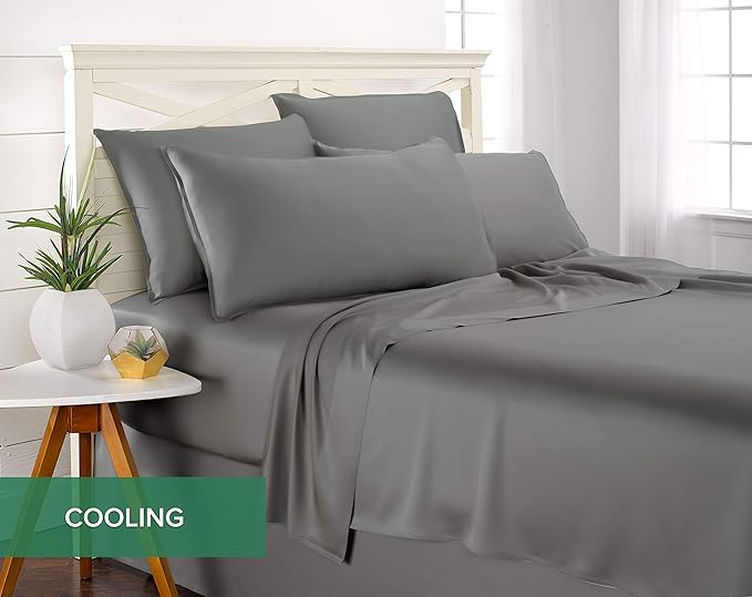 Pure Bamboo Queen Sheets, Genuine 100% Organic Viscose Derived from Bamboo Bed - Image 5