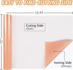 ​TORC Blush Glitter HTV Blush Heat Transfer Vinyl HTV Rolls - Image 3