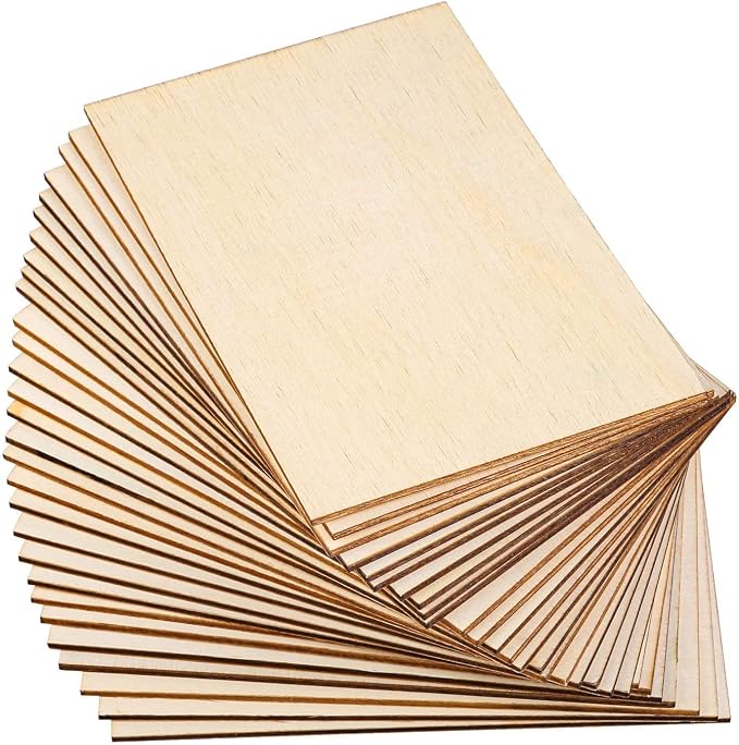SIWUCHYE Unfinished Wood, 15 Pack Basswood Sheets - Image 5