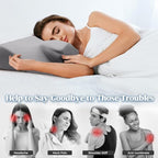 Cervical Pillow for Neck Pain Relief, Cooling Contour Memory Foam Pillows - Image 4