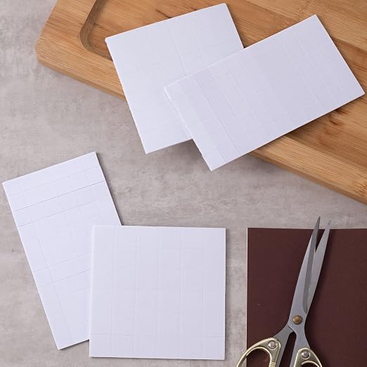 Joez Wonderful 4 Sheets Foam Adhesive Squares, 2 Sizes Precut Squares Strips - Image 6