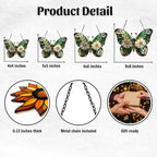 Daisy Fresh Butterfly Acrylic Suncatcher Stained Glass Effect Window Car - Image 2