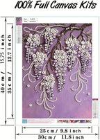 GEMFAMILY 5D Diamond Art Kits for Adults, DIY Violet Pearl Diamond Painting Kit - Image 6