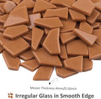 Youway Style Mosaic Tiles for Crafts Bulk, 200g Caramel Broken Glass Pieces for - Image 7