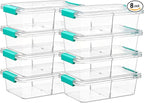 Vtopmart 8 Pack Clear Pencil Box by Vtopmart