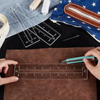 PH PandaHall 6pcs 3 Sizes Zipper Making Template Set, Acrylic Zip Pocket - Image 3