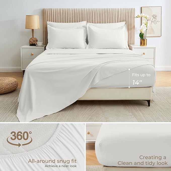 Sasttie Twin Comforter Set, 5 Pieces Bed in a Bag Twin, Complete Bedding Set - Image 4