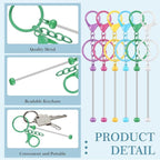 Tondiamo 24 Pcs Beadable Keychain Bars Bulk Beads - Image 4