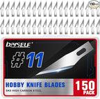 DIYSELF 150 PCS Exacto Knife Blades 11, Sharp Hobby Knife Blades, High Carbon by DIYSELF