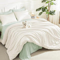 Litanika Ivory Comforter Set Twin/Twin XL Size, 2 Pieces Lightweight Solid by Litanika