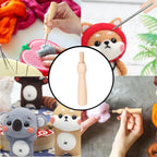 10 PCS Wooden Poking Felting Needle Pen Needle Felting Tools Punch Needle - Image 6