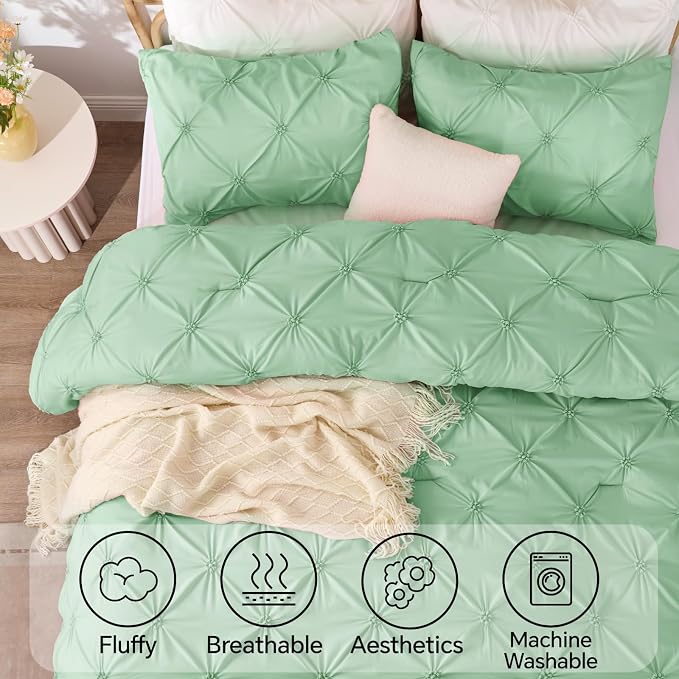 BEDELITE Sage Green King Size Comforter Set - Image 5
