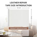 Leather Repair Patch Tape, Car Seat, Vinyl Leather Repair Kit - Image 2