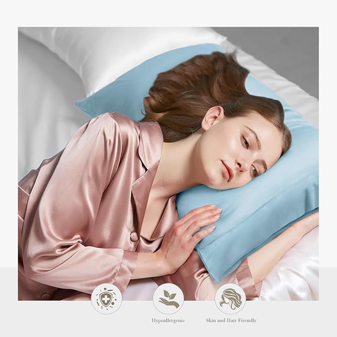 WishSmile Standard Pillow Cases Cooling Pillowcases Set of 2 Breathable Cool - Image 2