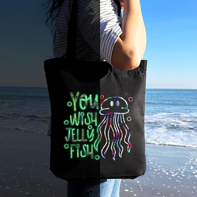 HTVSTD Glow in The Dark Jellyfish Heat Transfer Vinyl 6pcs 12×10in | Luminous - Image 5