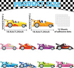 gisgfim 80Pcs Racing Car Cutouts Race Car Decorations Bulletin Board Auto Paper - Image 2
