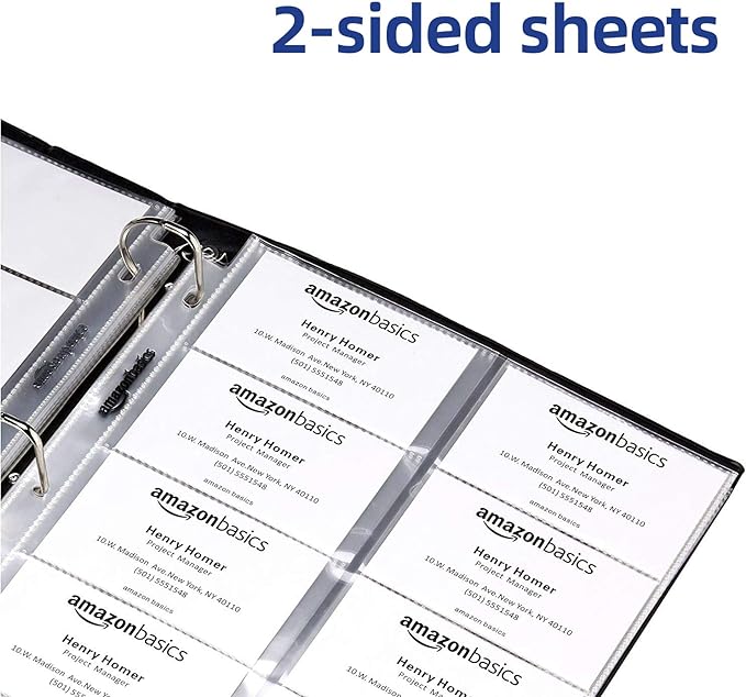 Amazon Basics Business Card Protector Pages - Image 4