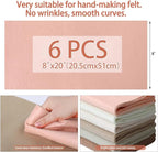 HaoFeiJH 6 Rolls 8"x20" Soft Felt Fabric Sheets, 1.6mm Thick, and Projects - Image 2