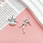 100pcs Antique Silver Sport Charms - Image 5