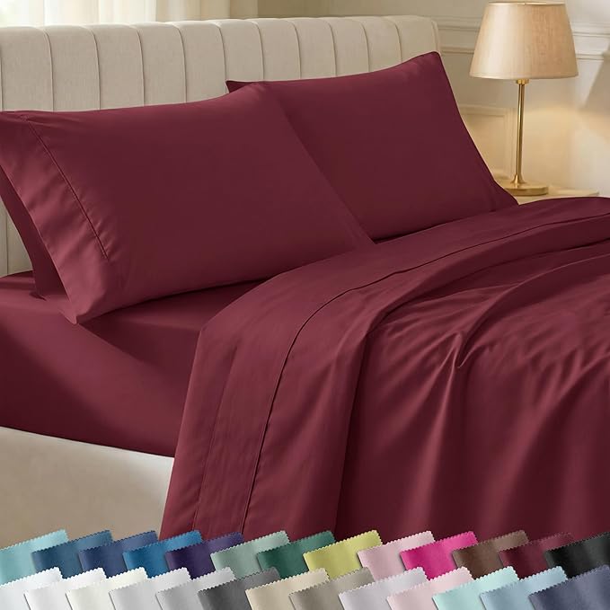 California Design Den Soft 100% Cotton Twin XL Bed Sheets Set, 400 Thread Count by CaliforniaDesignDen