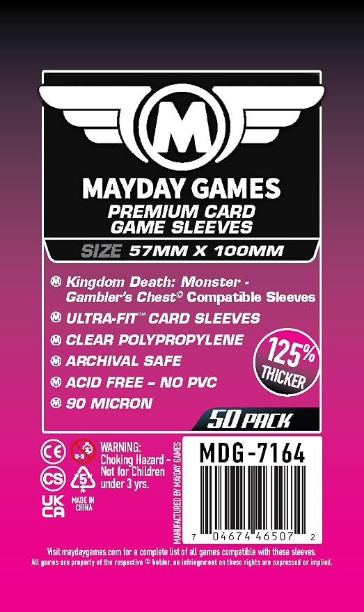 Mayday Games Kingdom Death Gambler's Chest -Premium Compatible Card Sleeve - Image 5