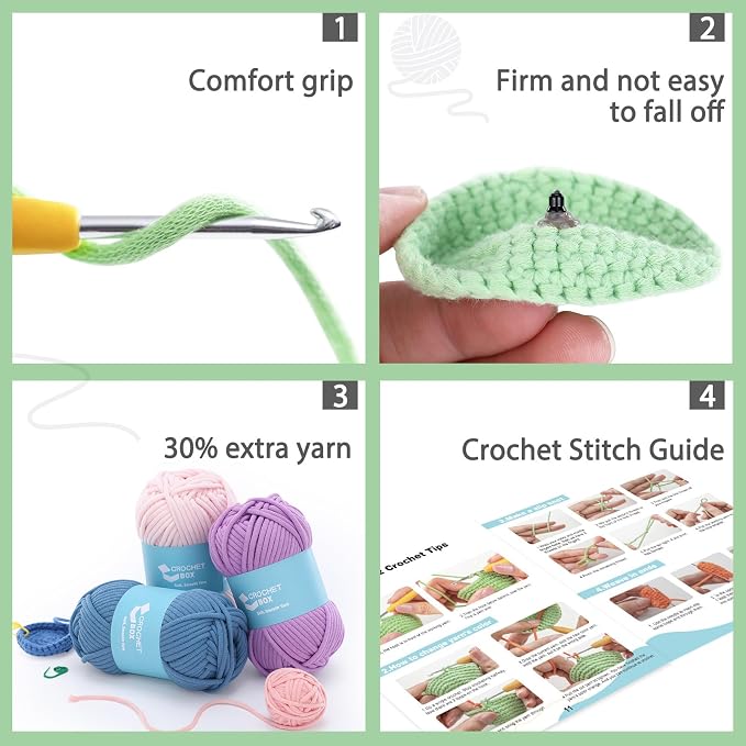Crochet Kit for Beginners: Frog Crochet Kit for Adults, Learn to Crochet - Image 5