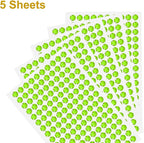 HARFINGTON 5 Sheet/800pcs Rhinestone Adhesive Stickers Self Adhesive Acrylic - Image 3