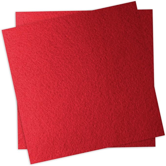 12" x 12" Felt Fabric Sheets for Crafts, 1mm Thick, Squares Felt Paper for by YHOLSDAS